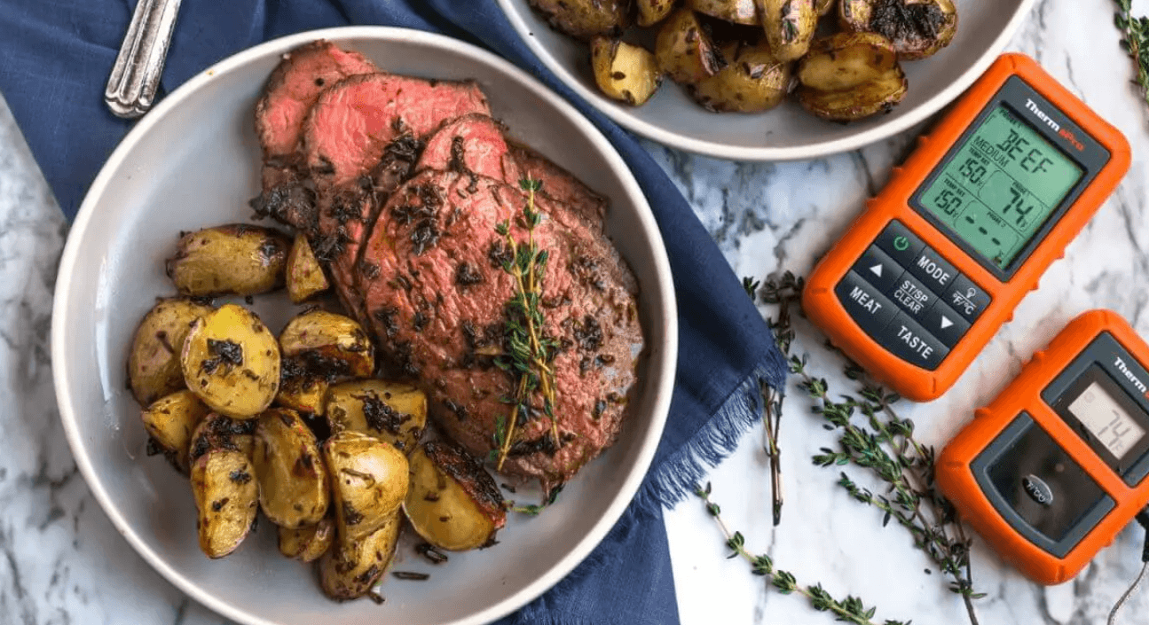 Garlic and Herb Crusted Sirloin Tip Roast