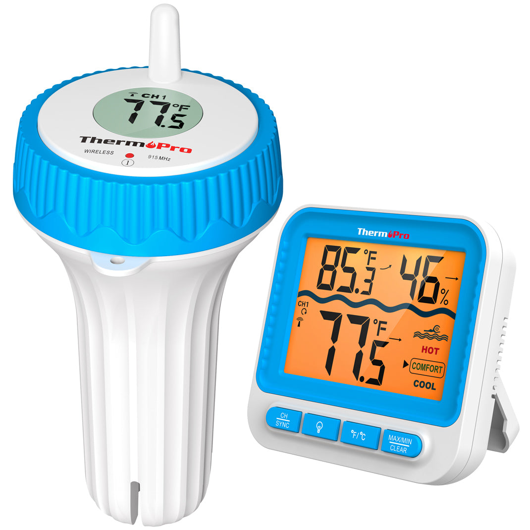 ThermoPro TP211B Digital 500-ft Wireless Pool Thermometer
