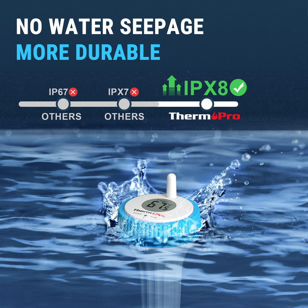 ThermoPro TP211B Digital 500-ft Wireless Pool Thermometer