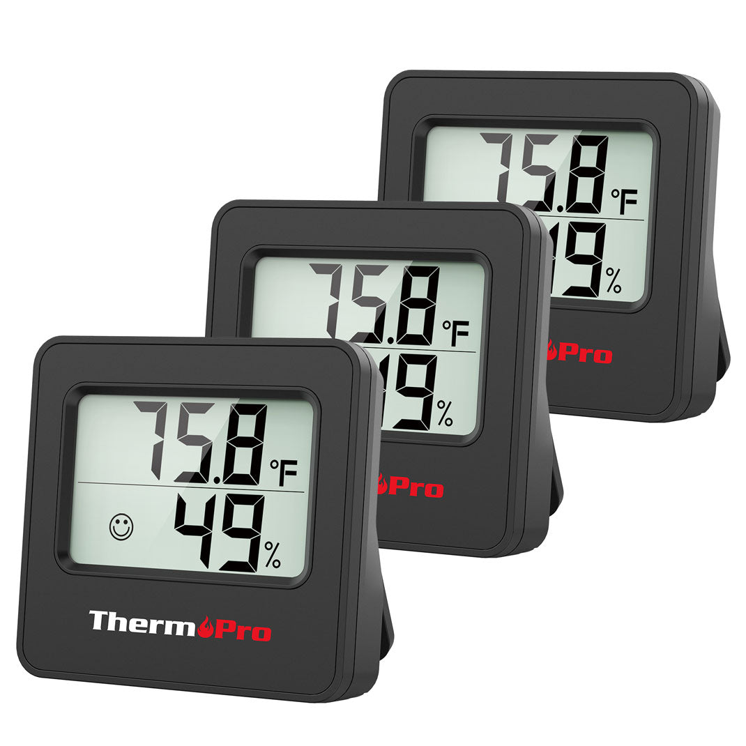 ThermoPro TP157 Lot de 3 hygromètres/thermomètres numériques d'intérieur
