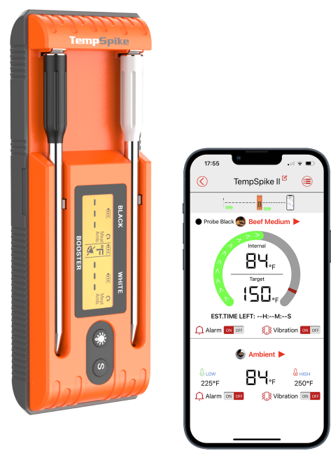 Buy 1 Get 1 FREE-TP962 Twin TempSpike Wireless Meat Thermometer