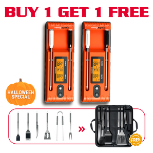 Halloween Special-Buy 1 Get 1 FREE-TP962 Twin TempSpike Wireless Meat Thermometer & Halloween Special Free Gift