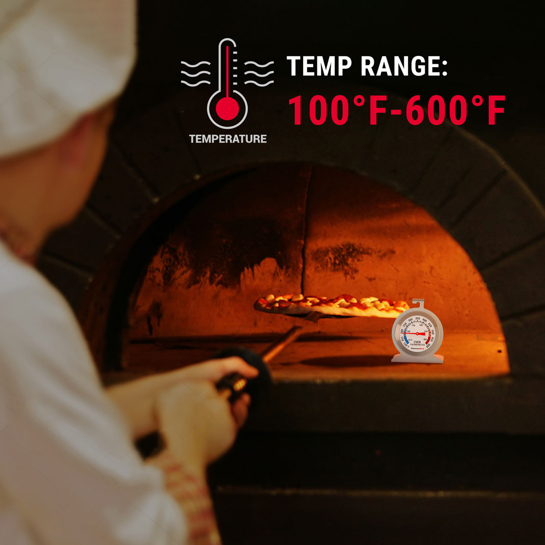 ThermoPro AOT200 Oven Thermometer, 0-300°C/100-600°F Smoker Temperature Gauge