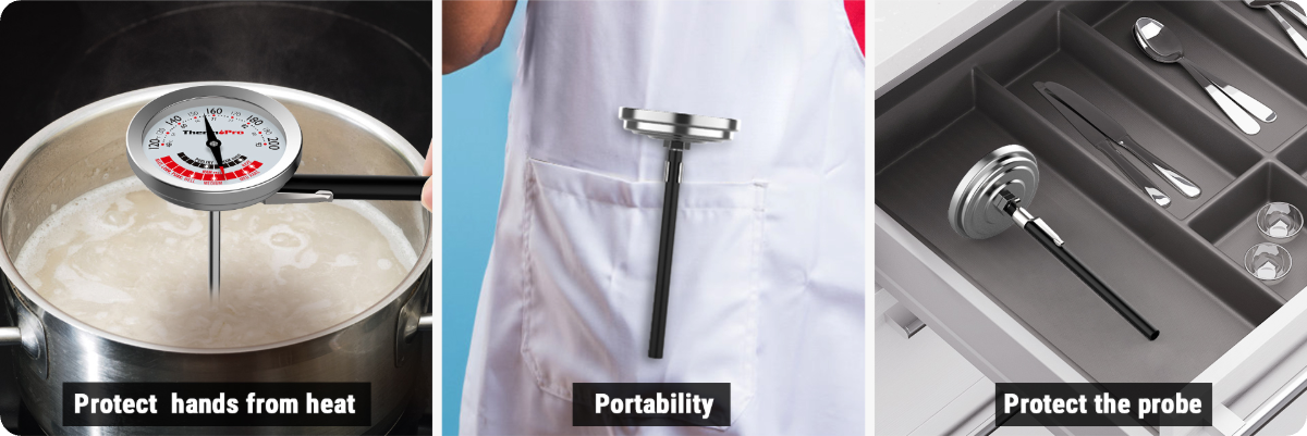 ThermoPro APT200-12A Instant Read Meat Thermometer with 5.1'' Stainless Steel Probe