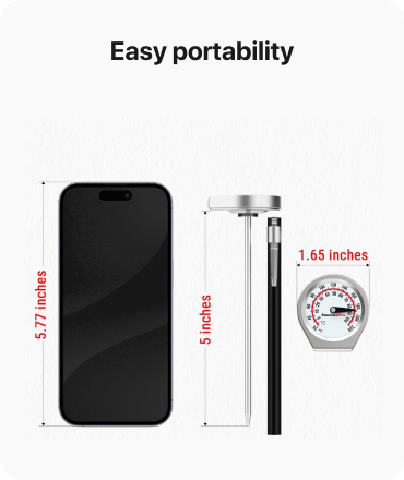 ThermoPro APT418 Instant Read Meat Thermometer with 5'' Stainless Steel Probe