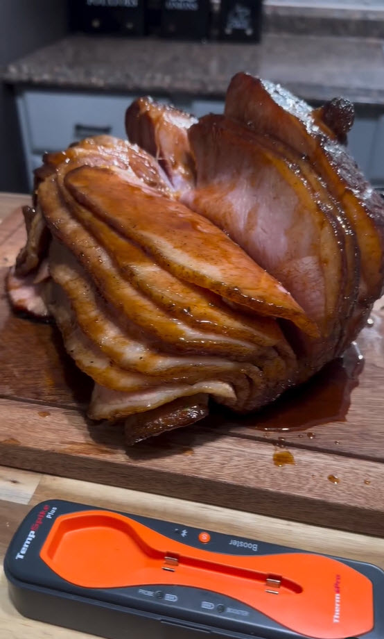Maple Bourbon Glazed Ham