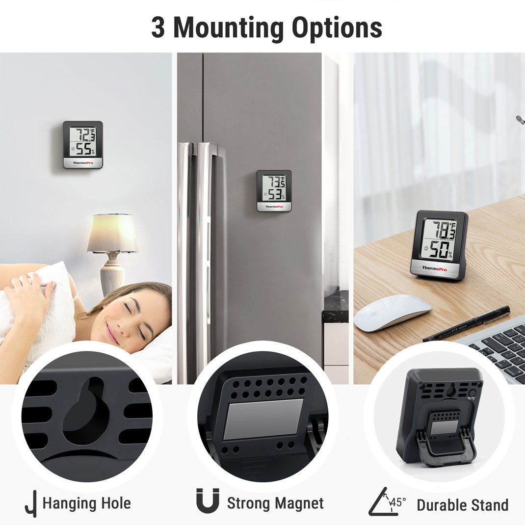 Thermomètre et hygromètre d'intérieur TP49B