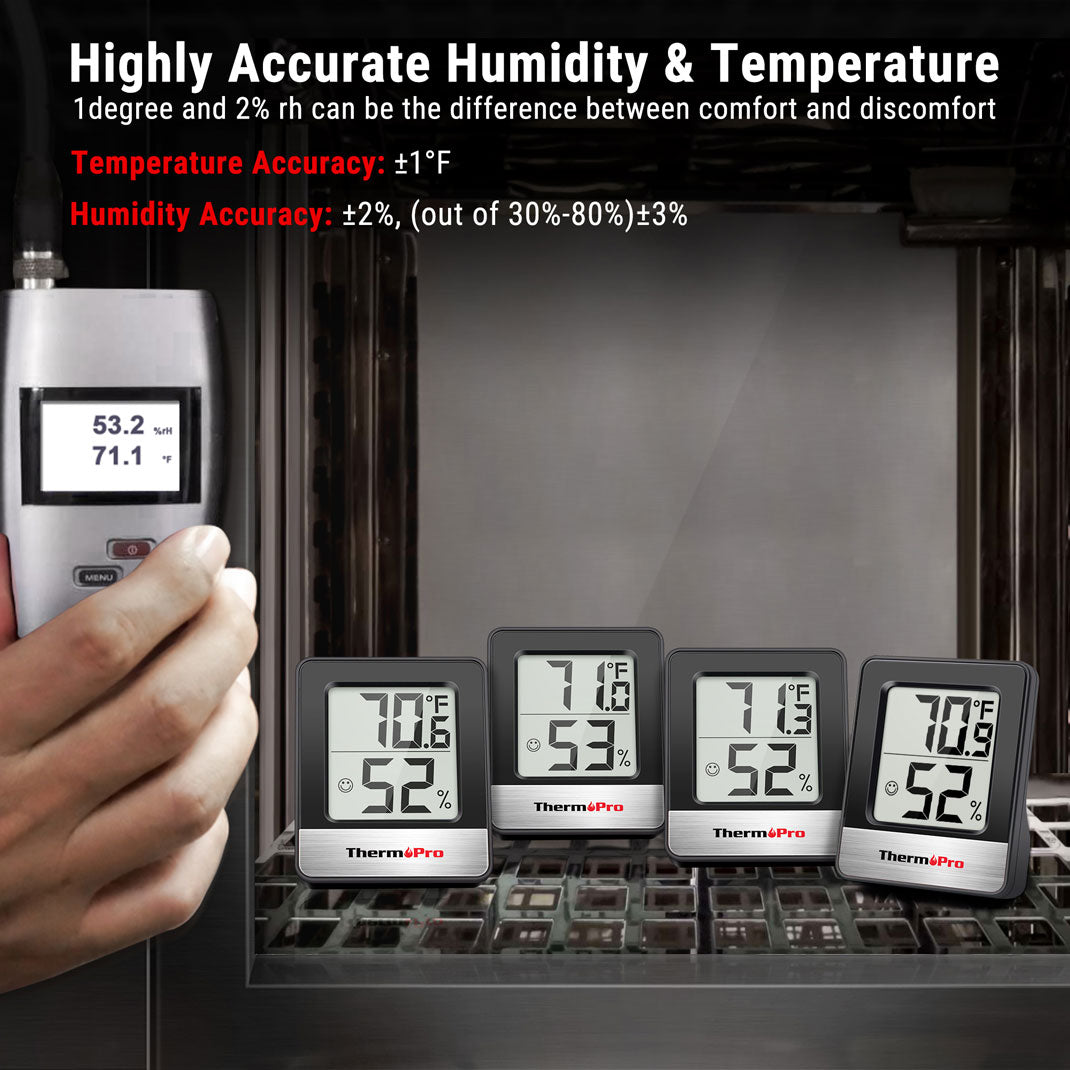 TP49B 3-Pack Indoor Hygrometer/Thermometer