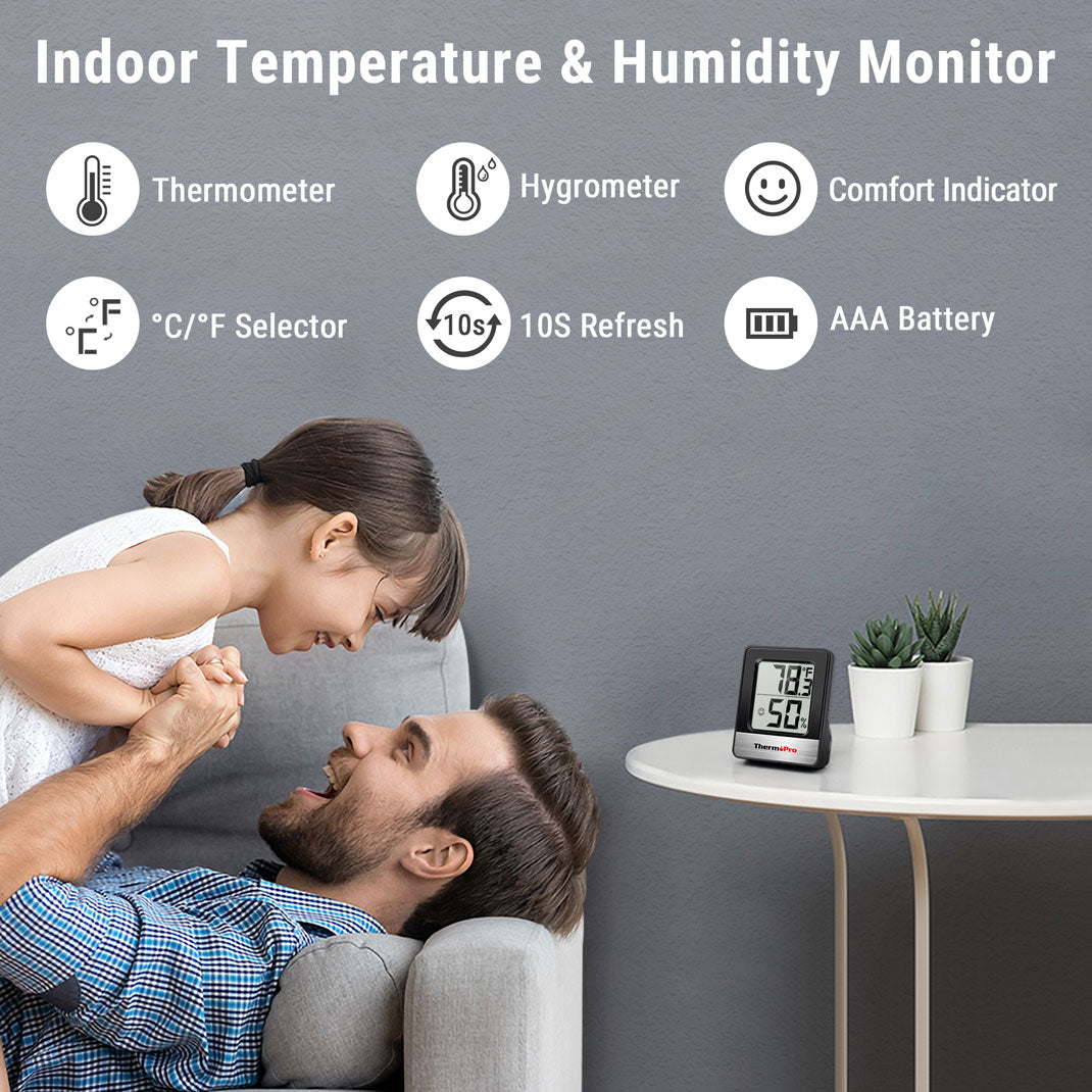TP49B 3-Pack Indoor Hygrometer/Thermometer