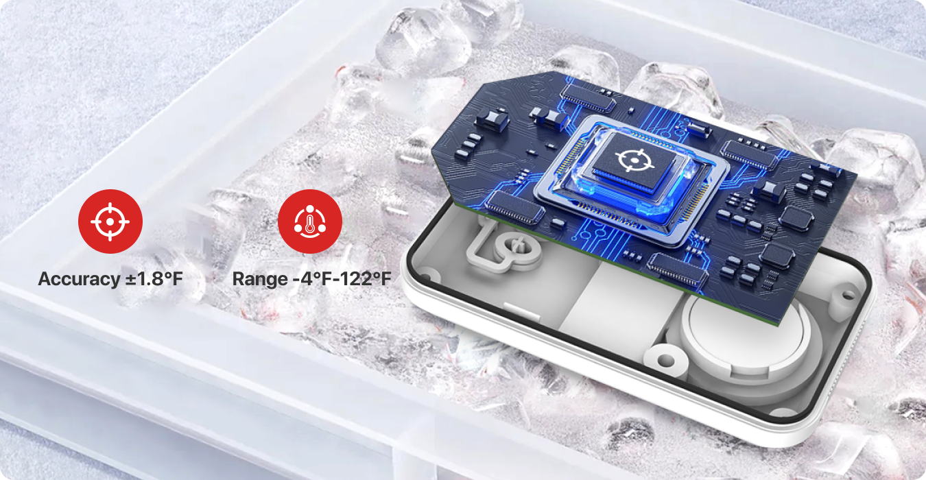 TP110 Paquete de 2 termómetros para refrigerador