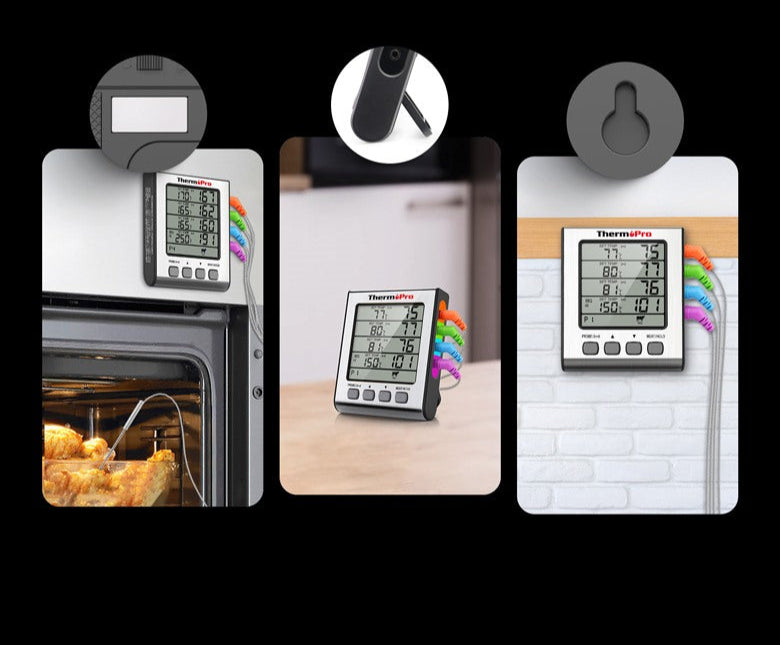 TP17H Leave-In 4-Probes Meat Thermometer