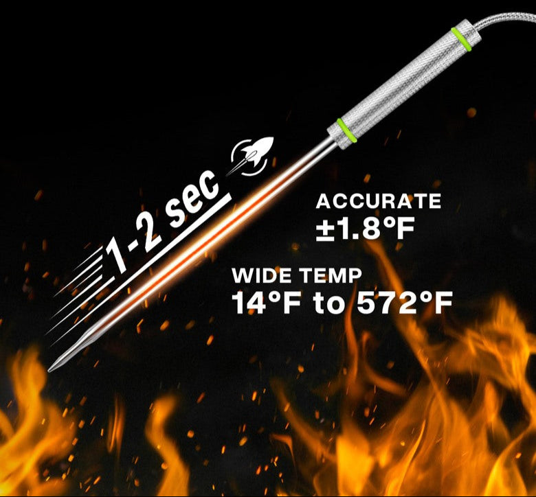 TP17H Leave-In 4-Probes Meat Thermometer