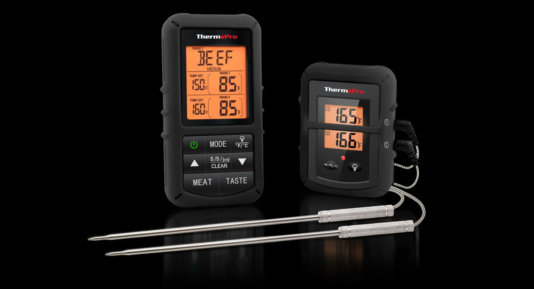 TP20B Black Wireless Leave-In Meat Thermometer