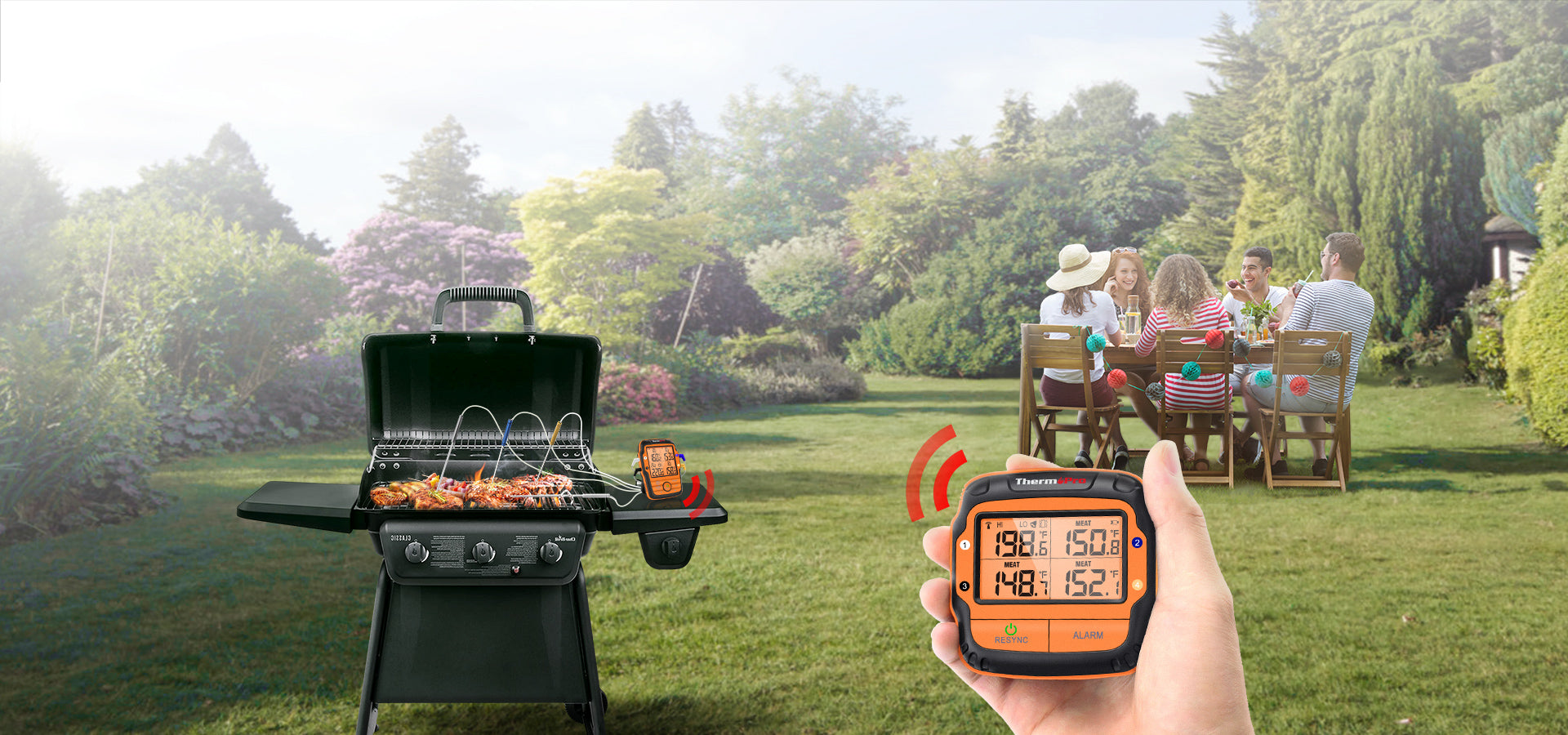 TP827B Wireless Meat Thermometer