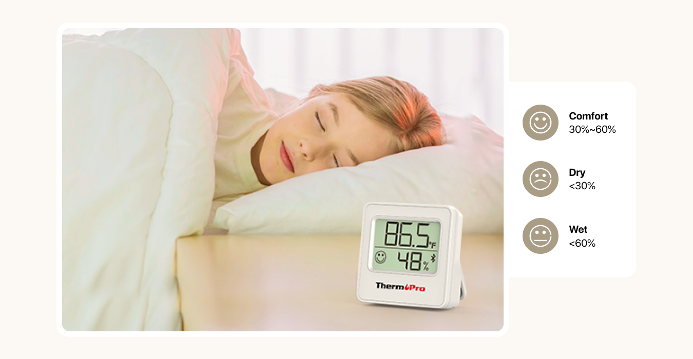 ThermoPro TP357 2-Pack Indoor Bluetooth Hygrometer/Thermometer