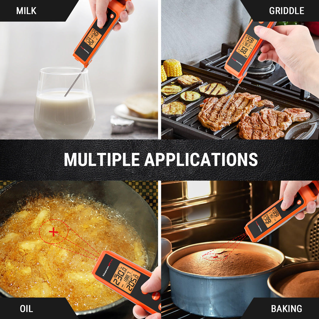 TP420 2-in-1 Instant Read Thermometer for Cooking, Infrared Thermometer