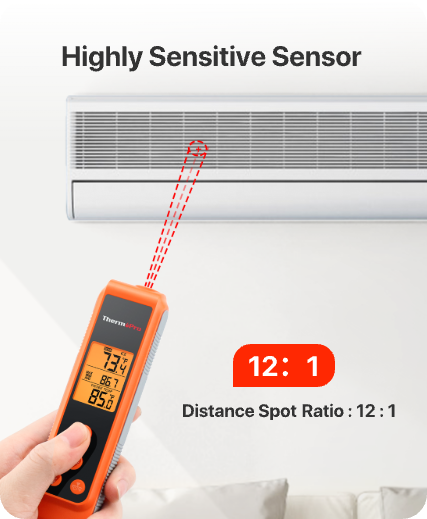 TP420 2-in-1 Instant Read Thermometer for Cooking, Infrared Thermometer