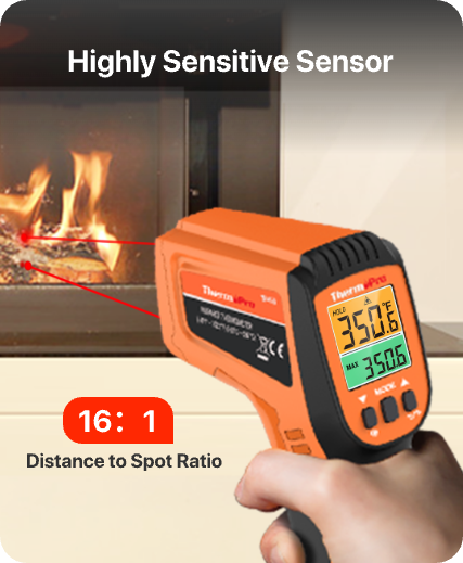 TP450 Dual Laser Thermometer Gun