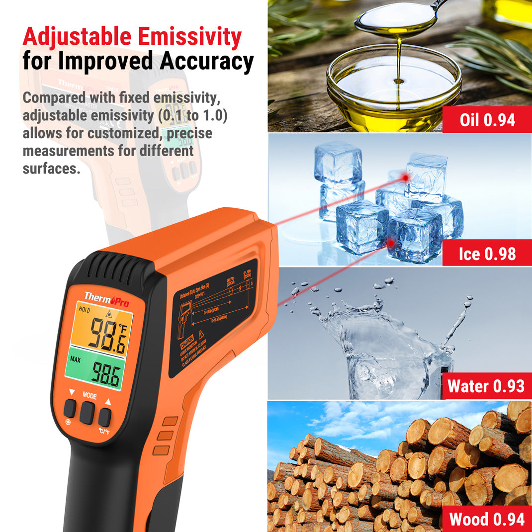 TP450 Dual Laser Thermometer Gun