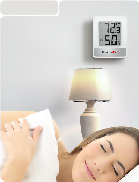Thermomètre et hygromètre d'intérieur TP49W