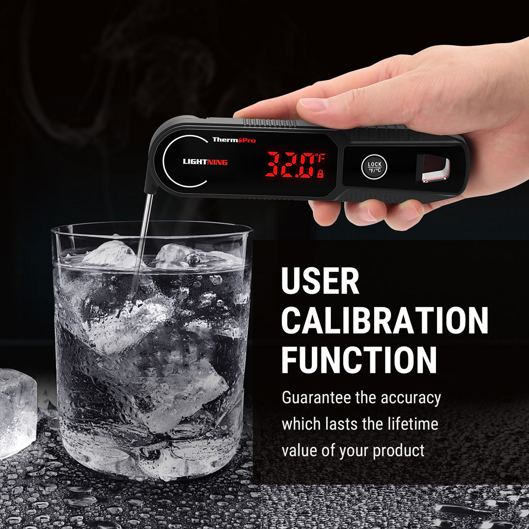 Termómetro para carne de lectura instantánea de un segundo ThermoPro TP622 Lightning