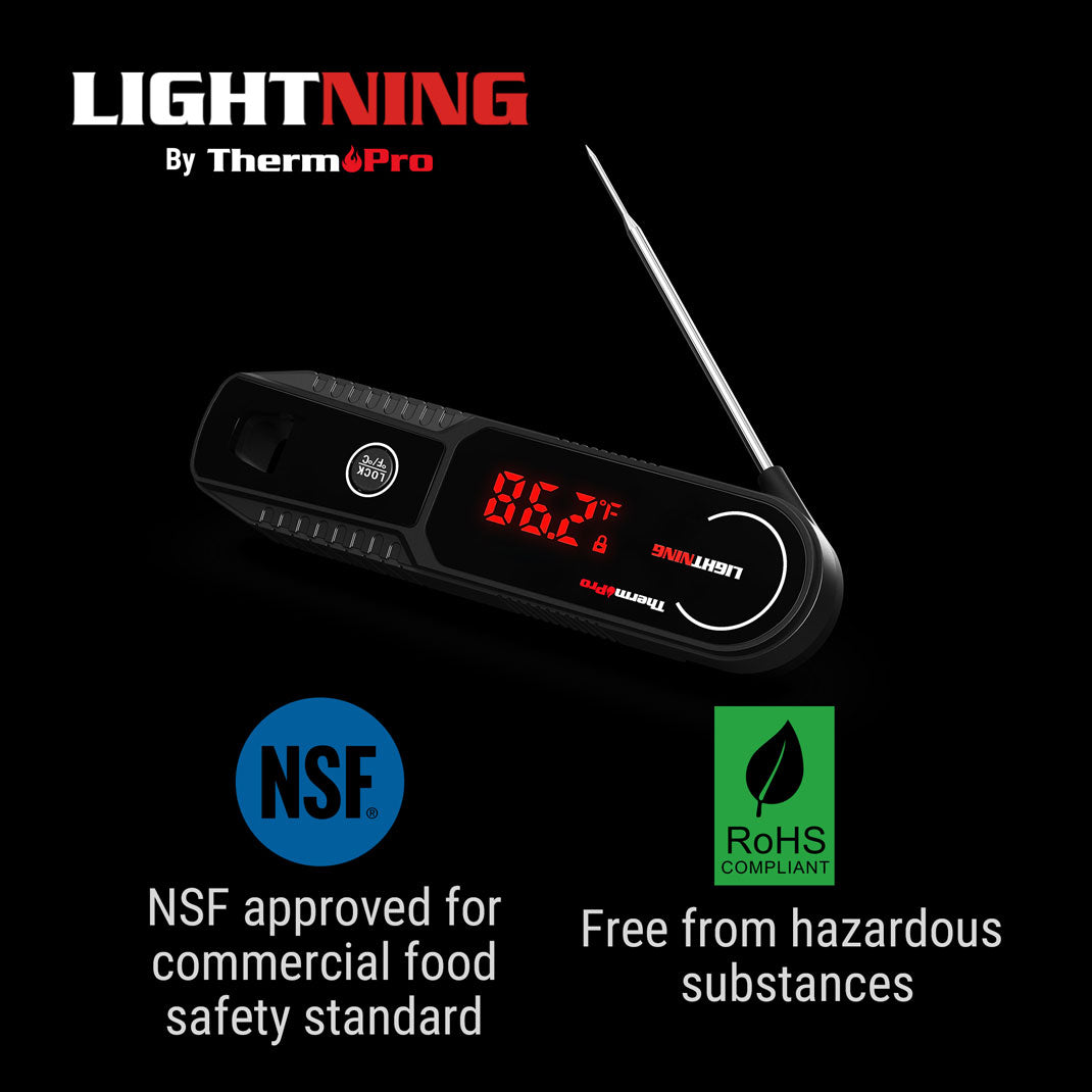 Value Pack-TP972 Twin TempSpike Plus Wireless Meat Thermometer & ThermoPro TP622 Lightning Instant-Read Meat Thermometer