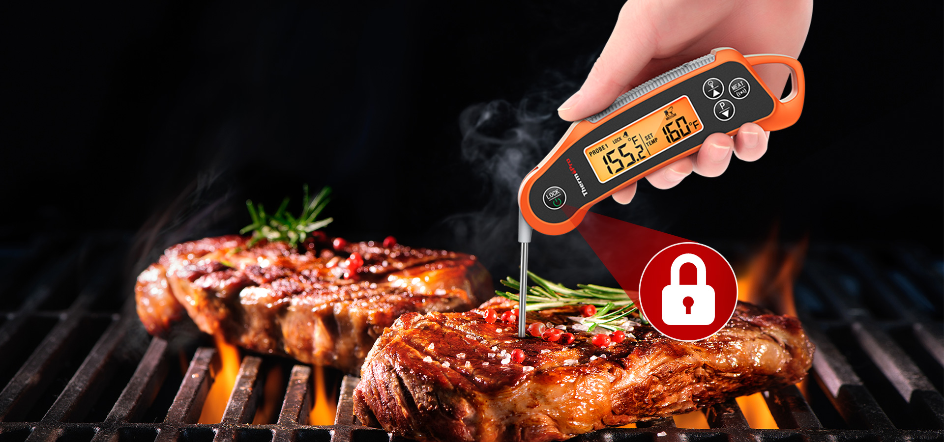 Termómetro para carne 2 en 1 TP710