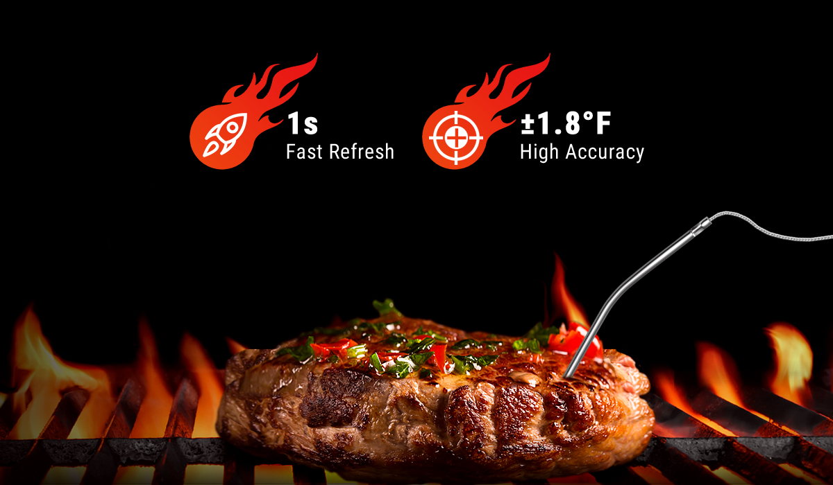 Thermomètre à viande à 1 sonde sans rinçage TP716