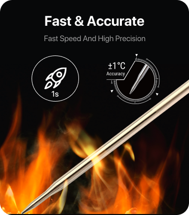Thermomètre à viande à 1 sonde sans rinçage TP716