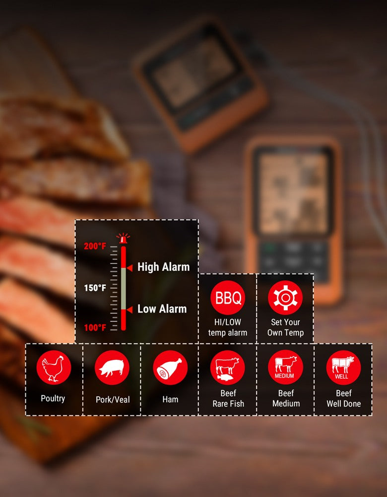 TP826 Wireless Meat Thermometer
