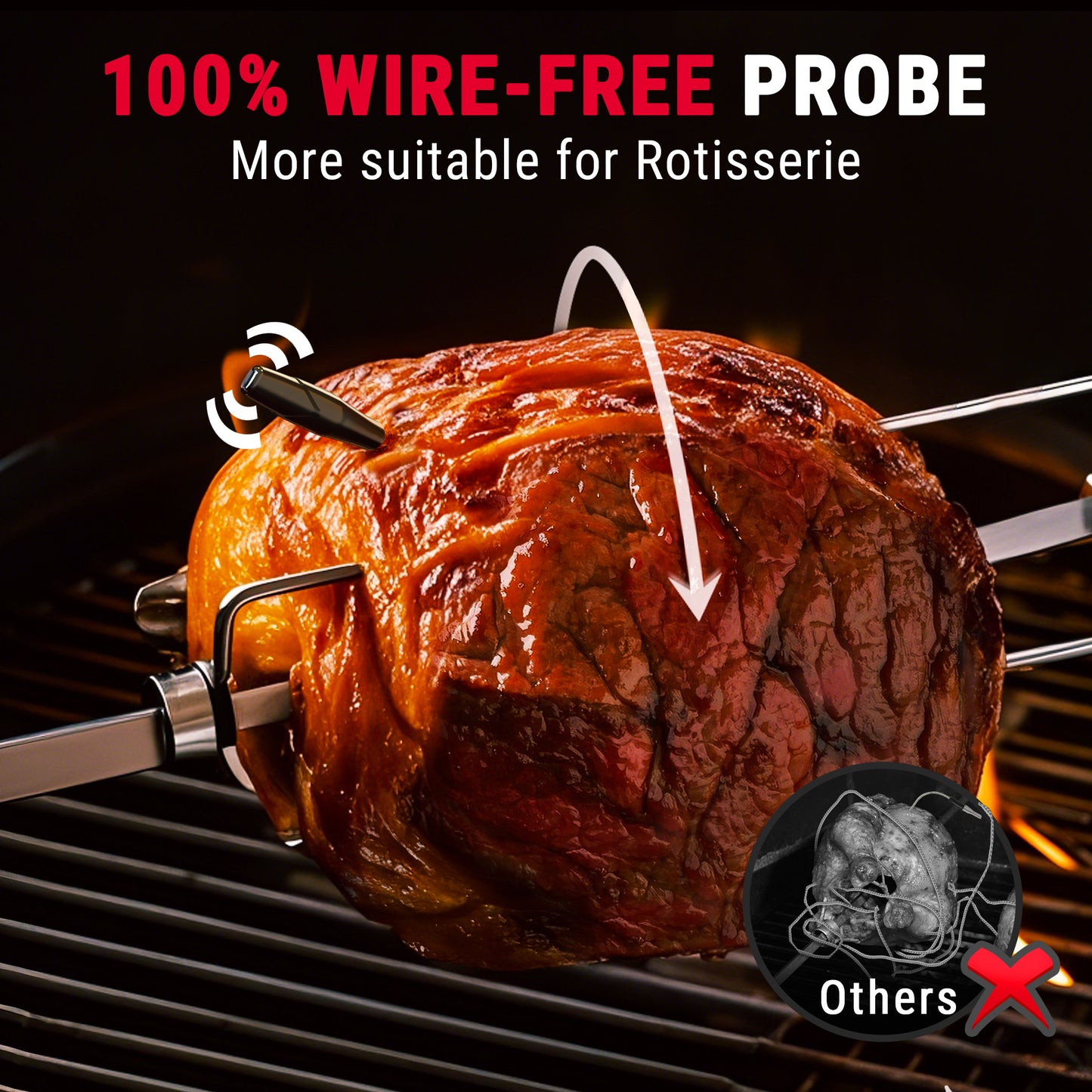 Termómetro inalámbrico para carne TempSpikeXR TP863B de 2000 pies