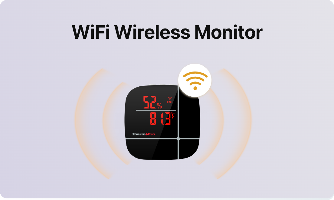 Termómetro higrómetro WiFi TP90