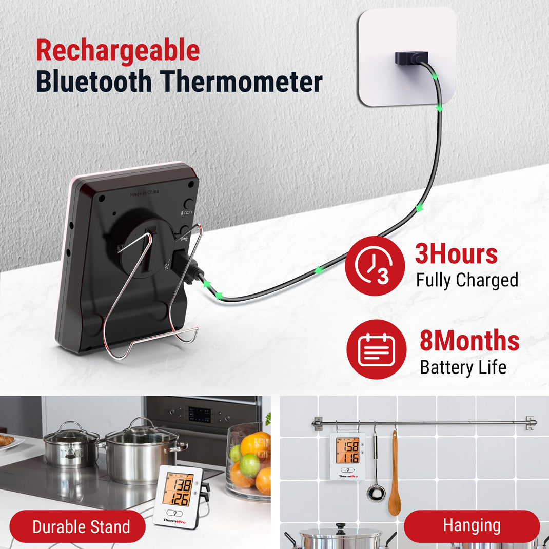 TP910 650FT Bluetooth Meat Thermometer