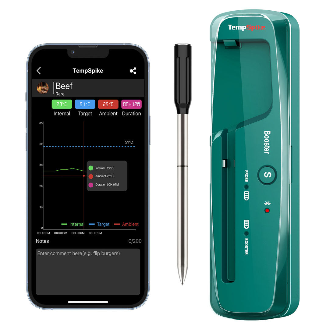 Termómetro para carne Bluetooth TP961 TempSpike - Verde