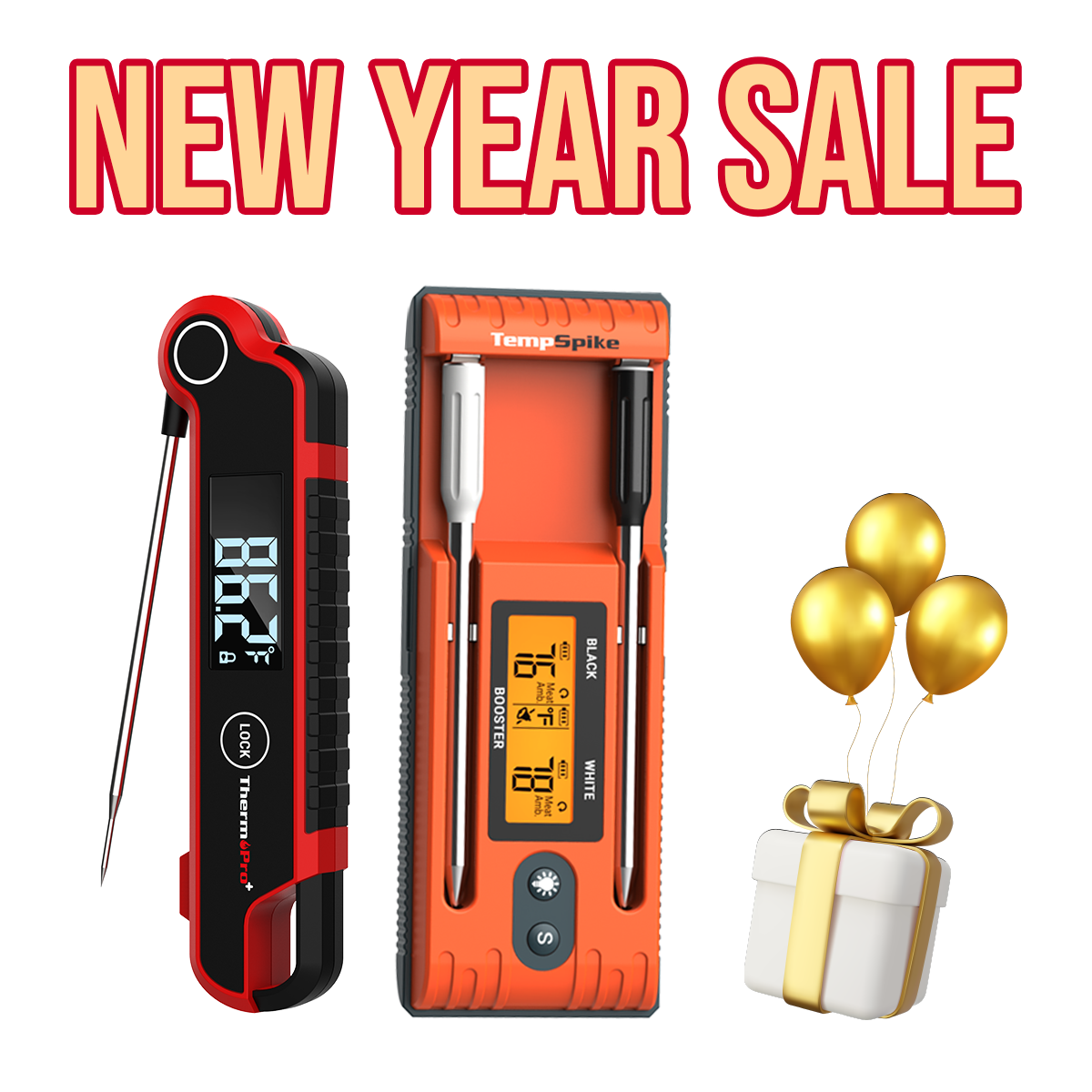 Value Pack: TP962 Twin TempSpike Truly Wireless Bluetooth Meat Thermometer – 500ft Range & TP620 Instant Read Meat Thermometer