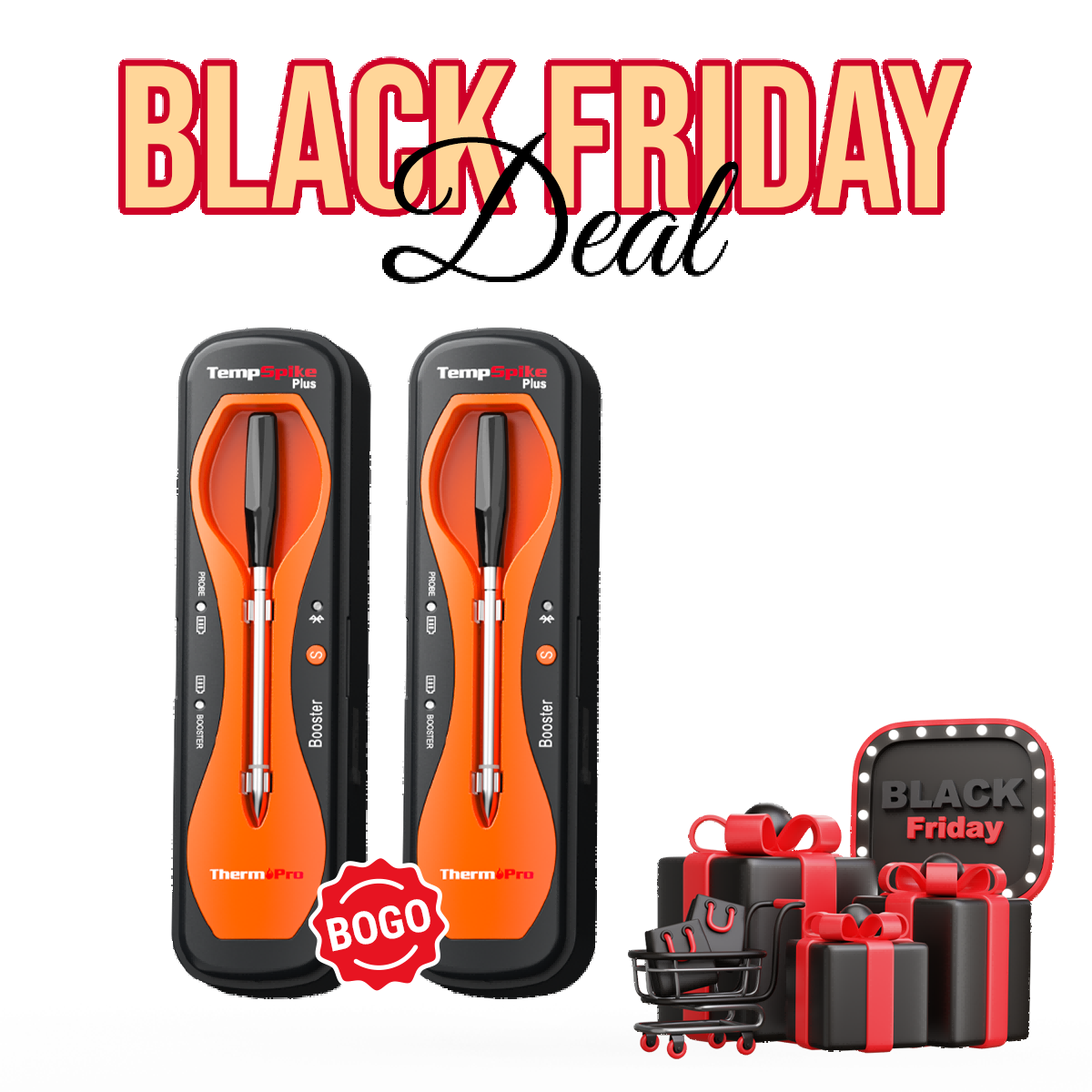 Buy 1 Get 1 FREE- TP970 TempSpike Plus Wireless Meat Thermometer