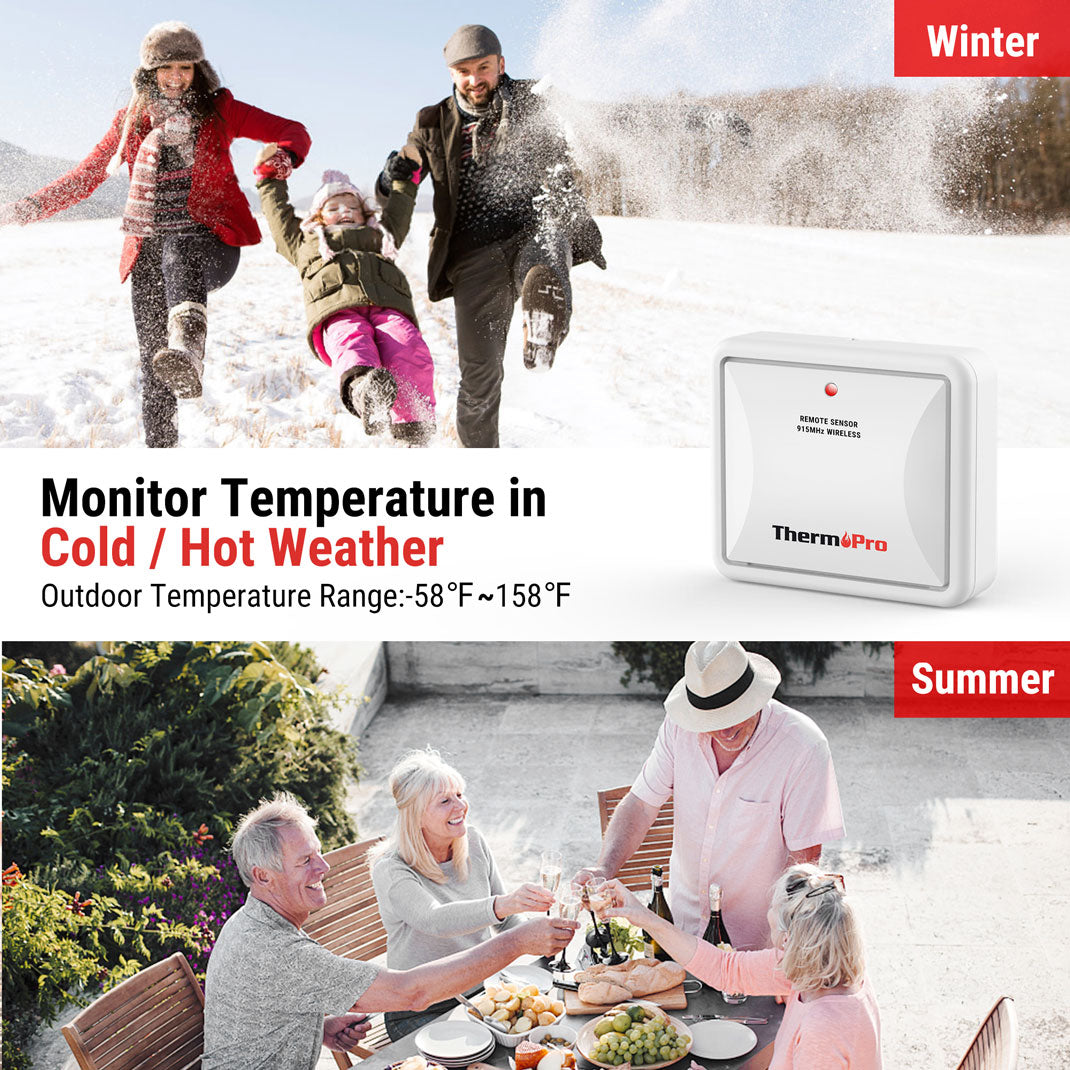 Sensor de humedad adicional ThermoPro TX-2B de 915 MHz