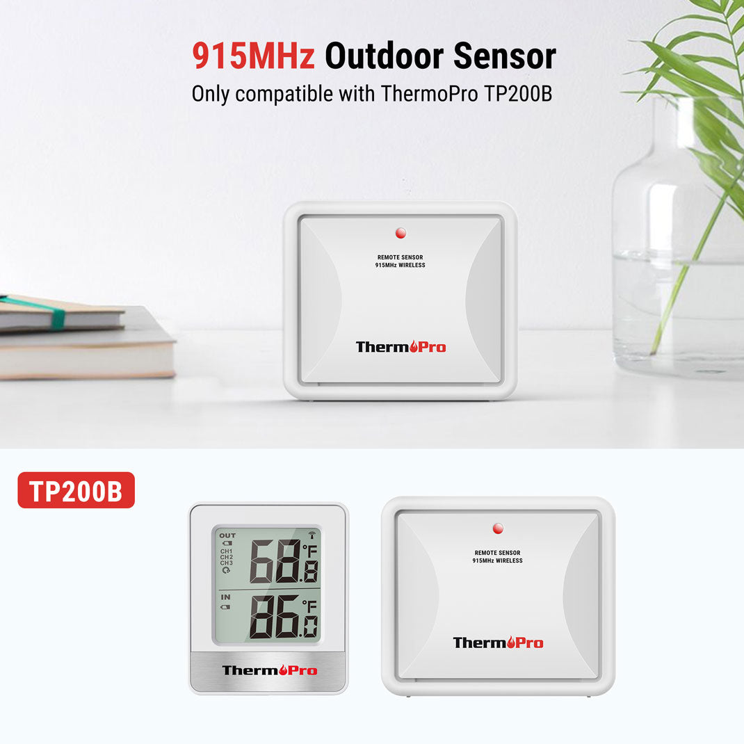 Sensor de humedad adicional ThermoPro TX-2B de 915 MHz
