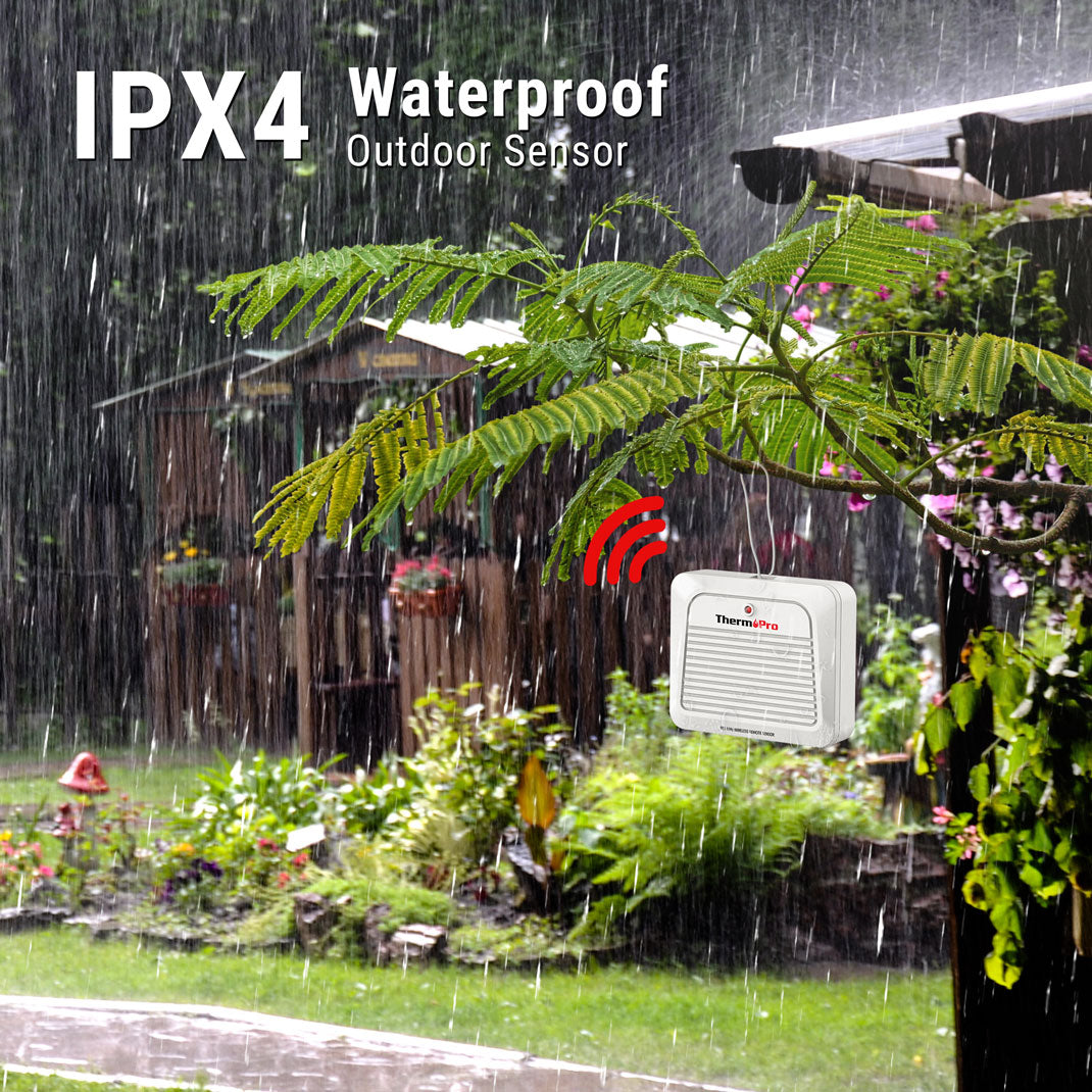 ThermoPro TX-7B Additional Outdoor Sensor Transmitter, Only for TP260B/TP280B