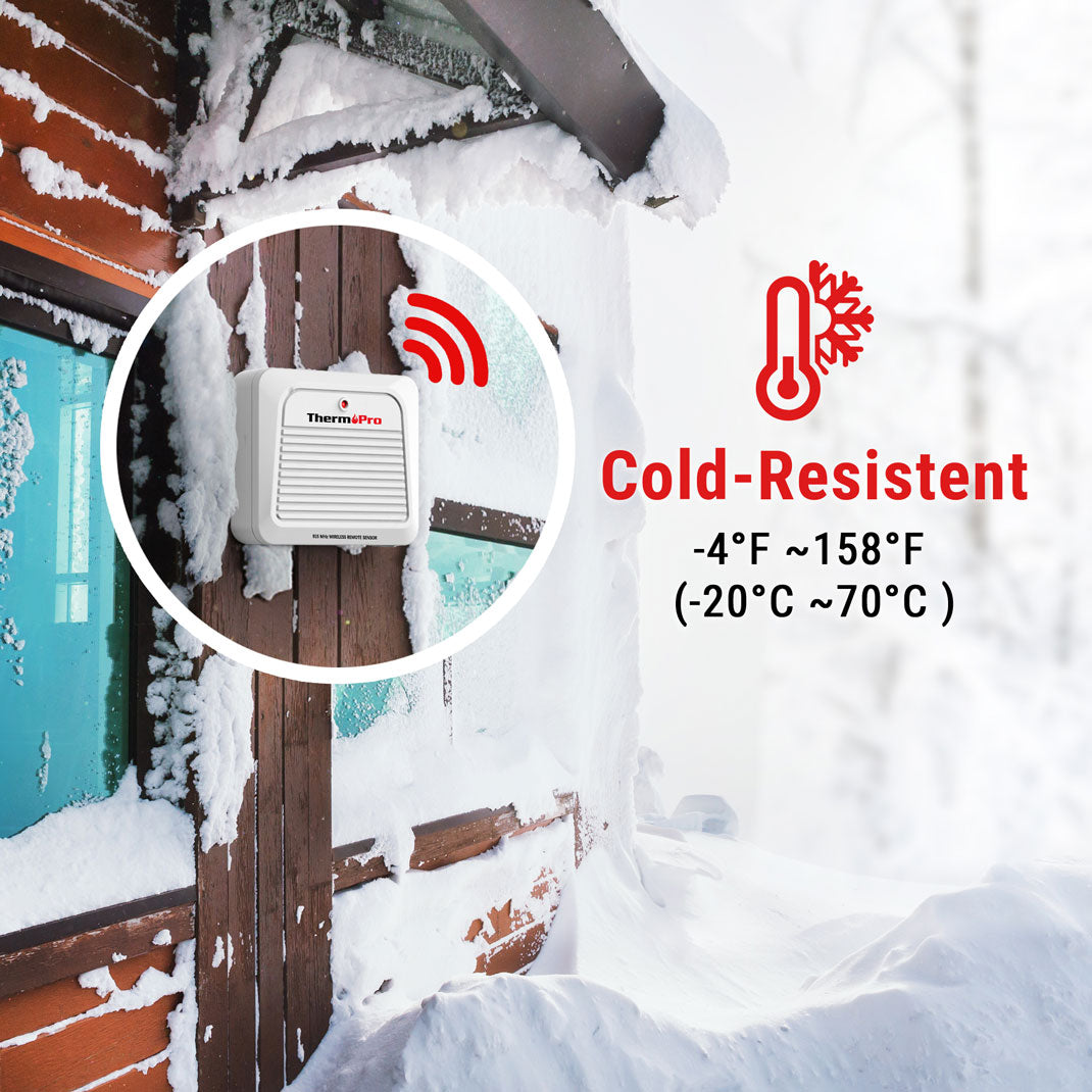 ThermoPro TX-7B Additional Outdoor Sensor Transmitter, Only for TP260B/TP280B