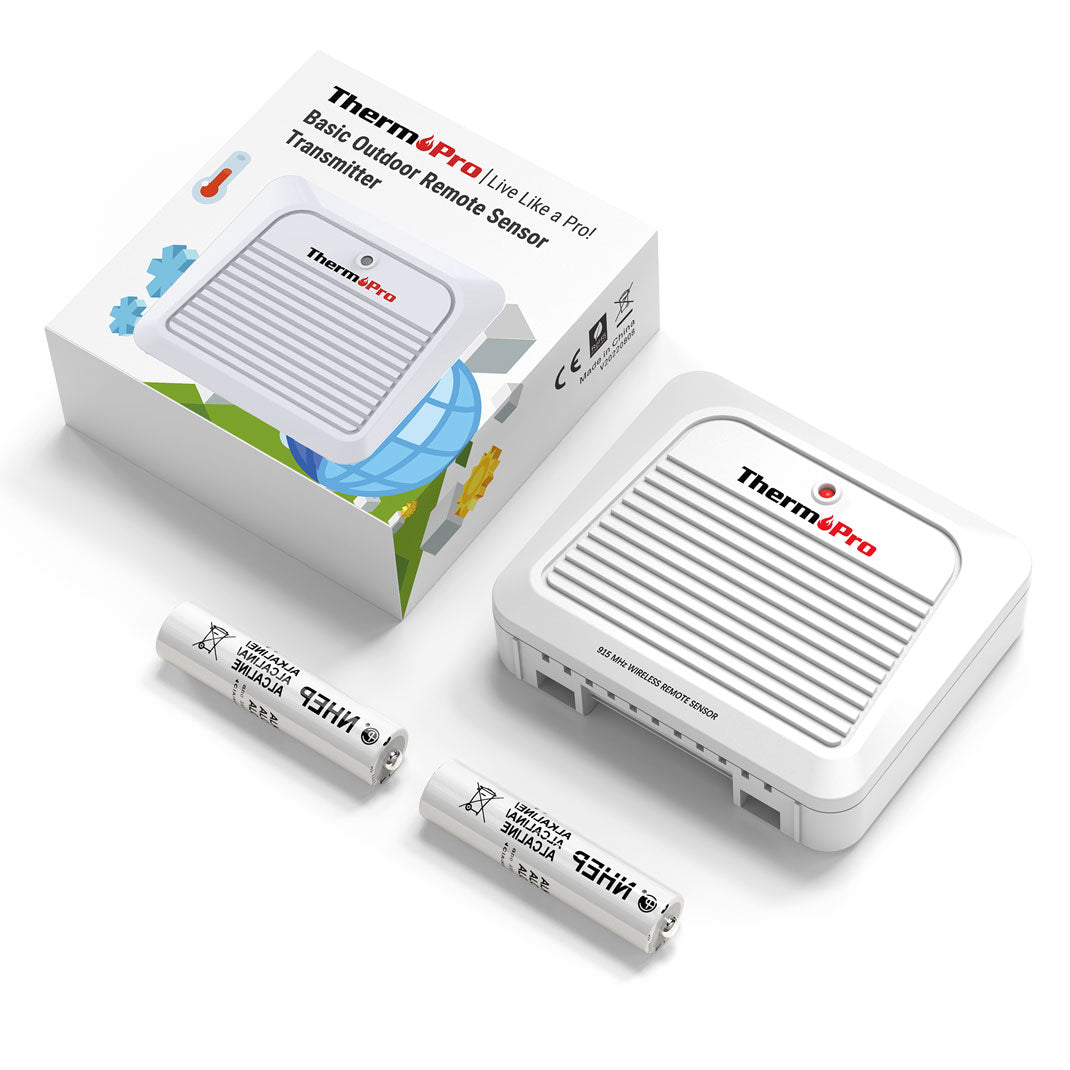 ThermoPro TX-7B Additional Outdoor Sensor Transmitter, Only for TP260B/TP280B