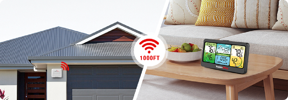 ThermoPro TX-7B Additional Outdoor Sensor Transmitter, Only for TP260B/TP280B