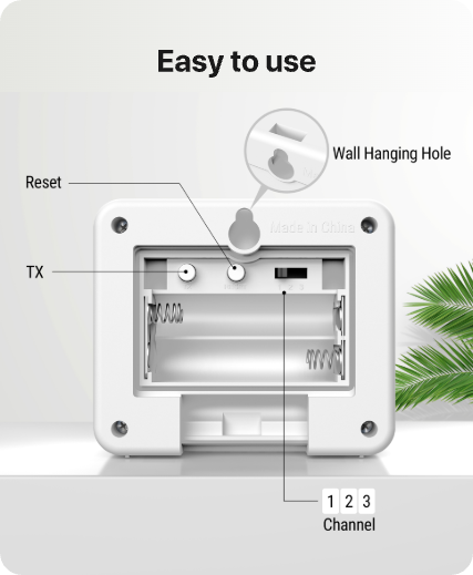 ThermoPro TX-7B Additional Outdoor Sensor Transmitter, Only for TP260B/TP280B