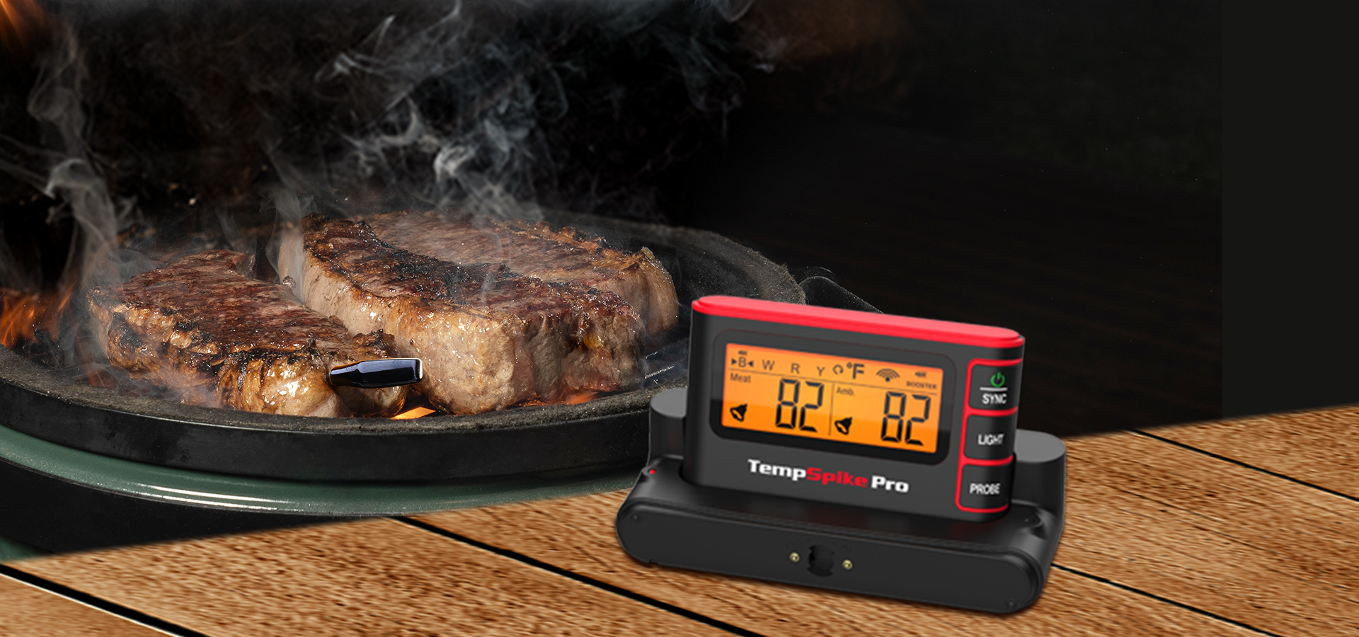 Termómetro para carne TP980 TempSpike Pro con Wi-Fi (1 sonda)