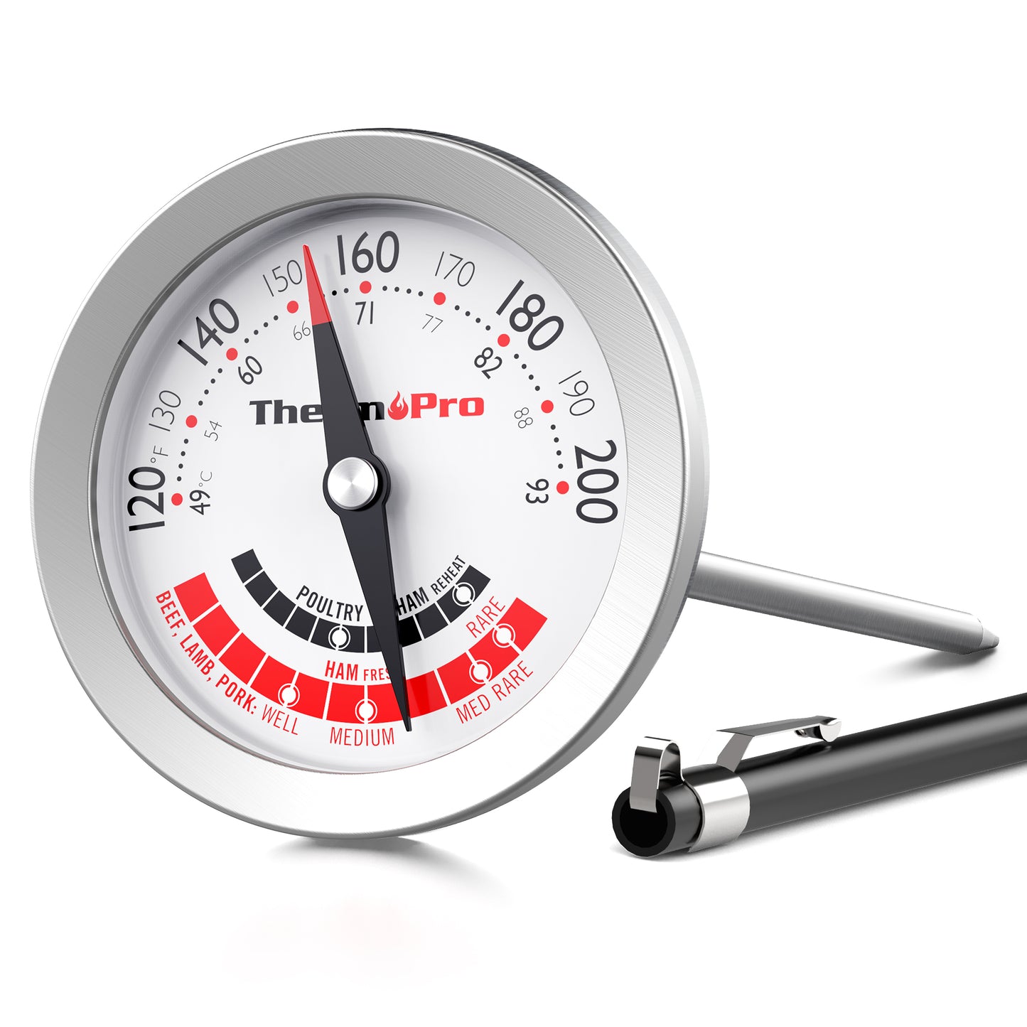 ThermoPro APT200-12A Instant Read Meat Thermometer with 5.1'' Stainless Steel Probe