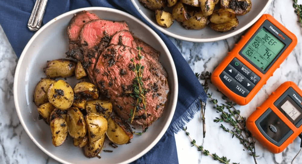 Garlic and Herb Crusted Sirloin Tip Roast