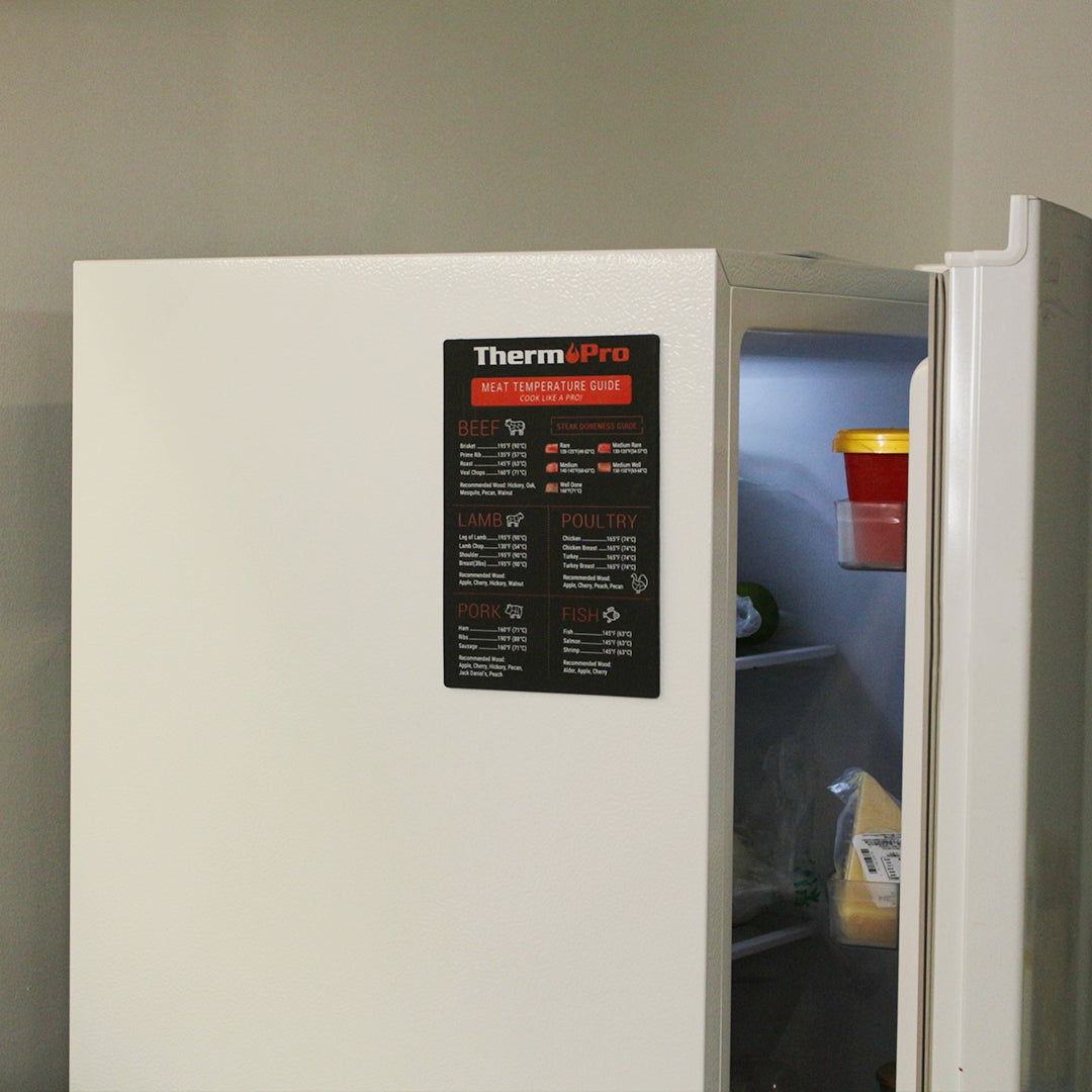 ThermoPro Meat Temperature Guide Sticker