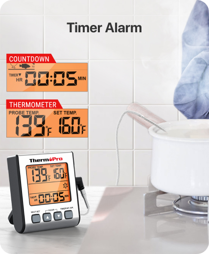 Thermomètre à viande sans rinçage TP16S