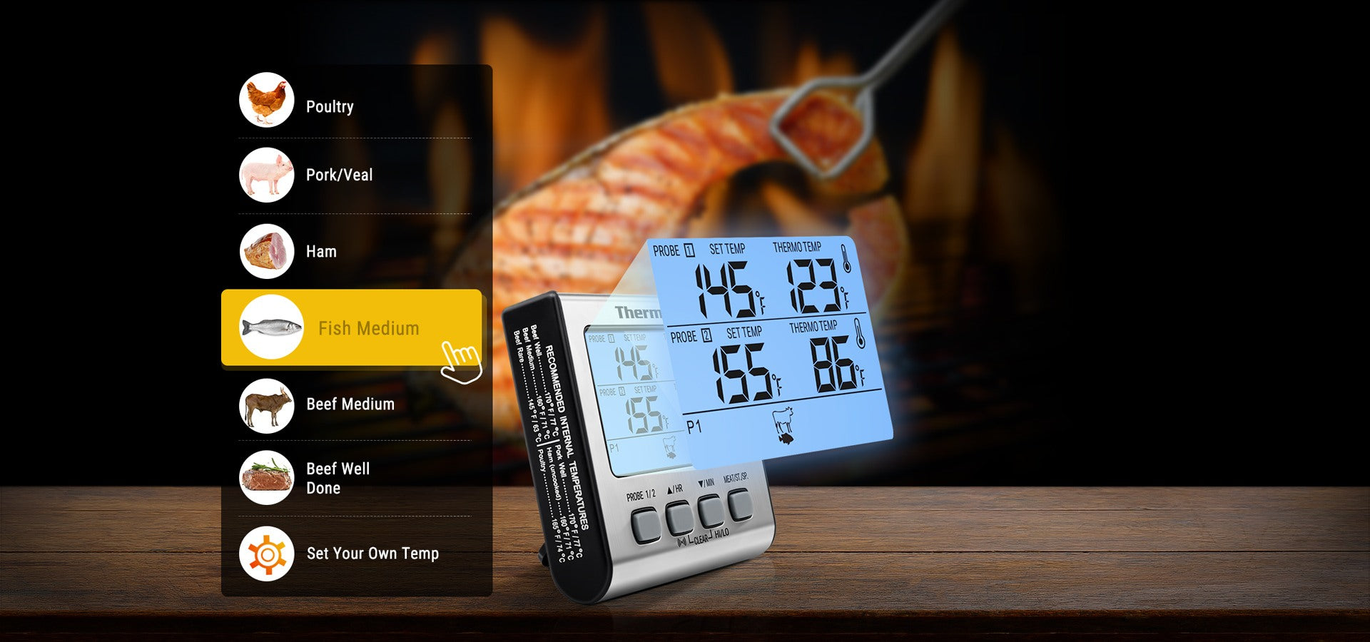 TP17 Leave-In Meat Thermometer