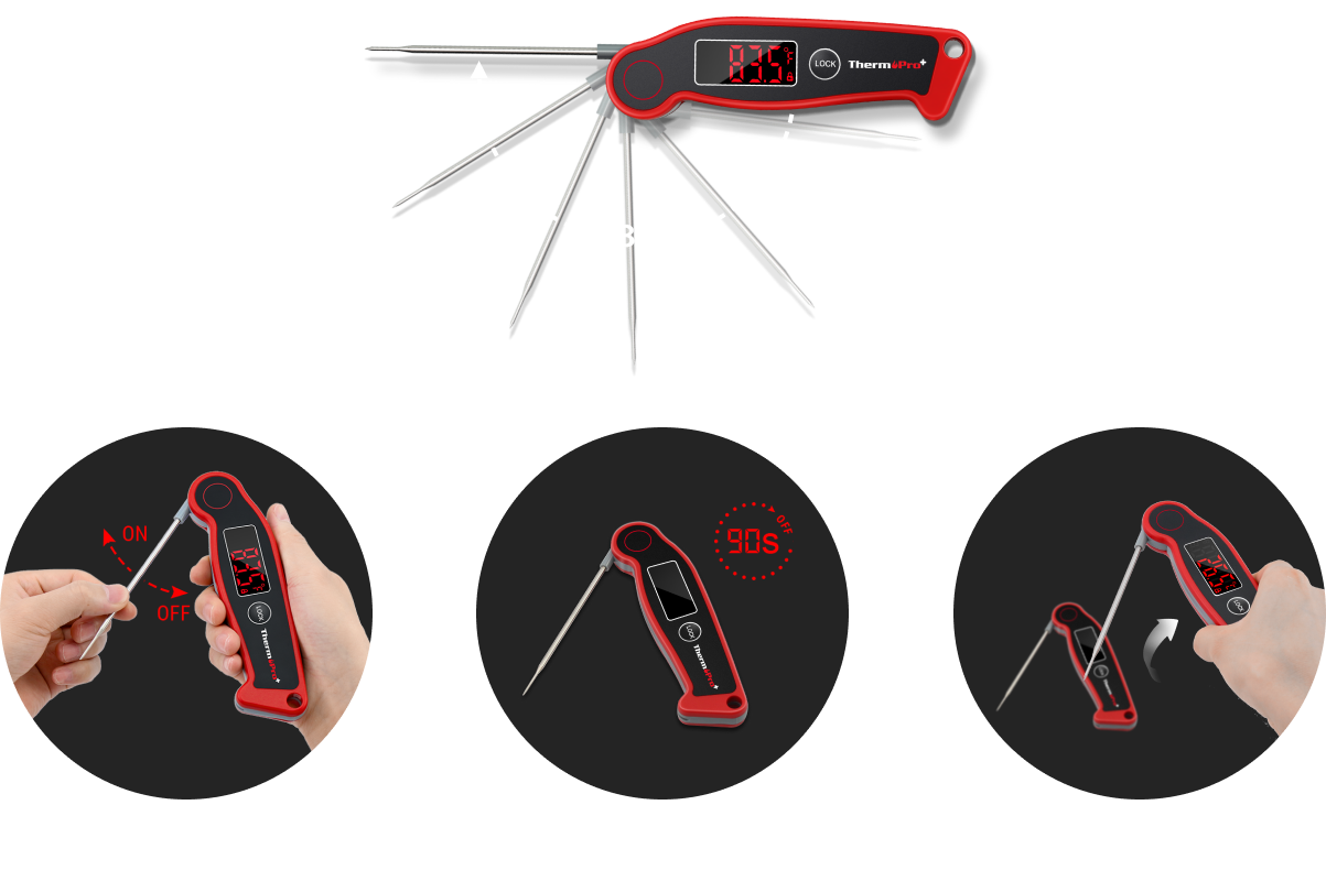 TP19 Instant Read Meat Thermometer